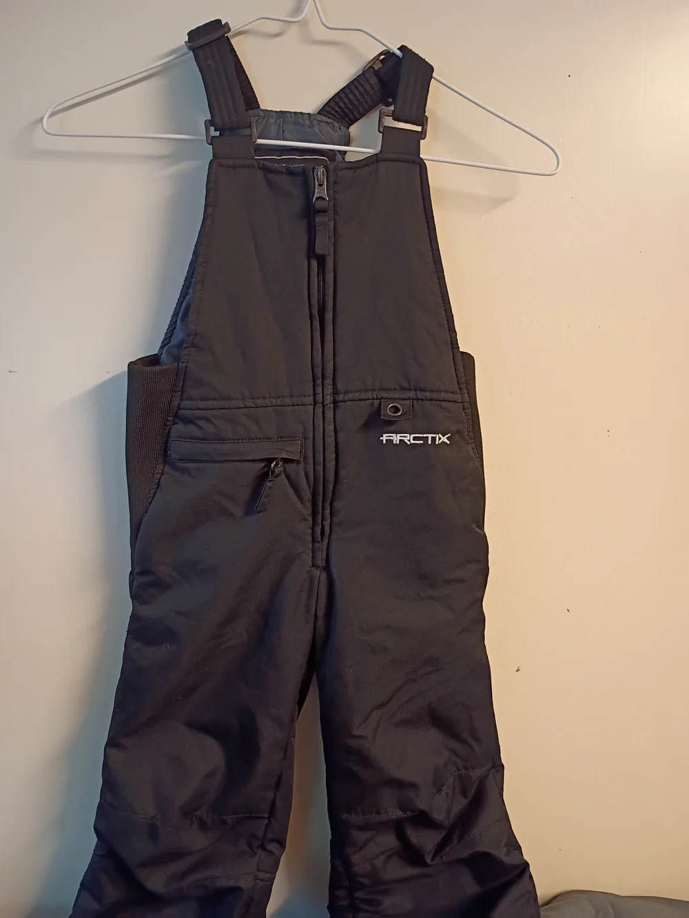 Arctix Kids Black Snow Bib Joggers with Zipper Pockets